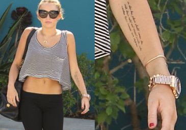 Nowy tatuaż Miley Cyrus (ZDJĘCIA)