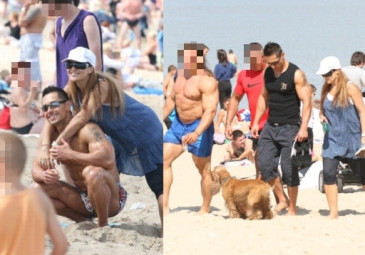 Skrzynecka z pakerami na plaży (ZDJĘCIA)